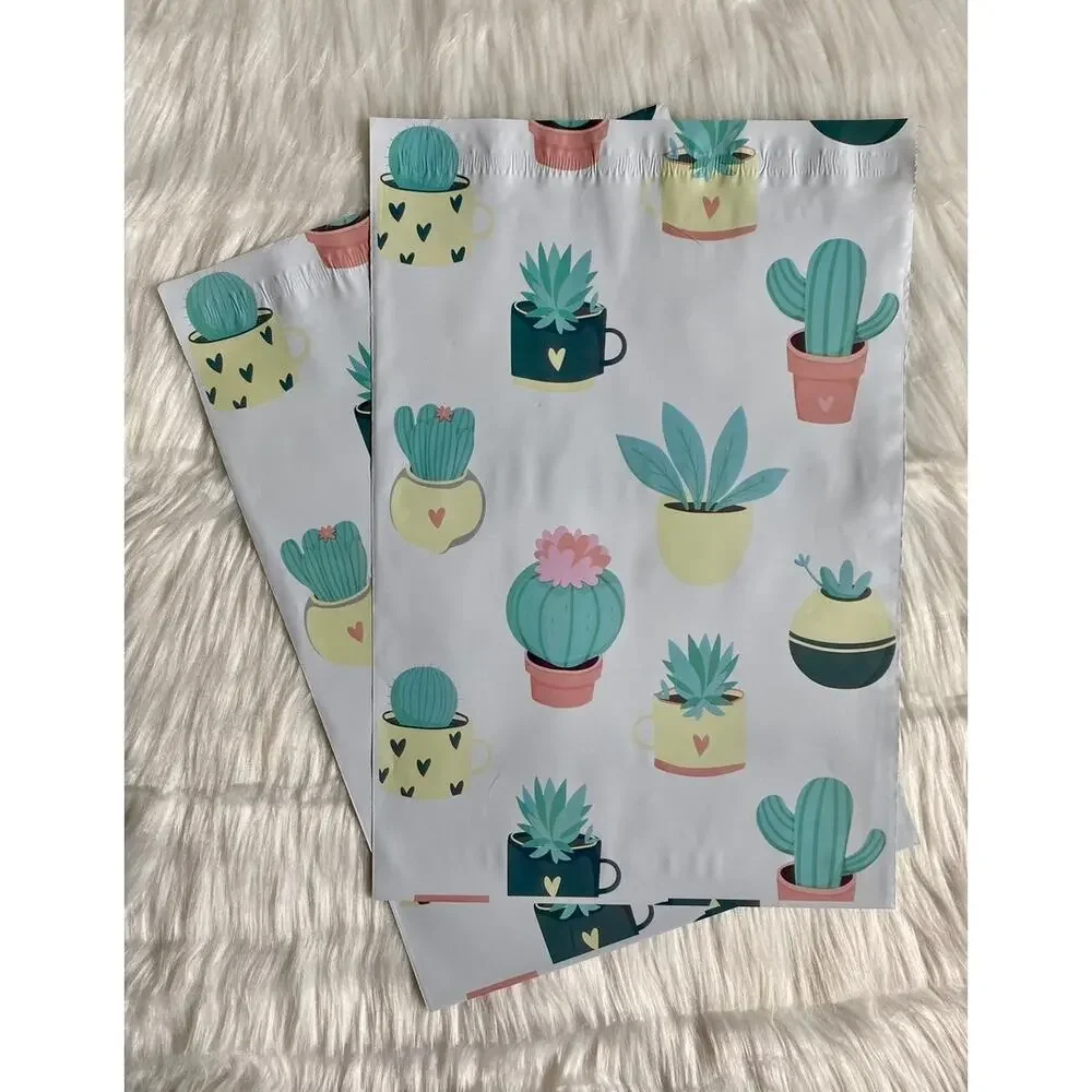 Succulents 10x13 Poly Mailers & 4x6 Thank You Cards & 2.5” Thank You Stickers